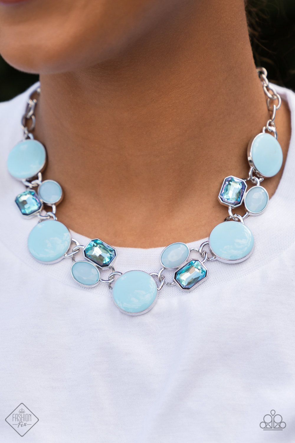 Paparazzi Necklaces - Dreaming in MULTICOLOR - Blue Necklace - Fashion Fix Paparazzi jewelry images
