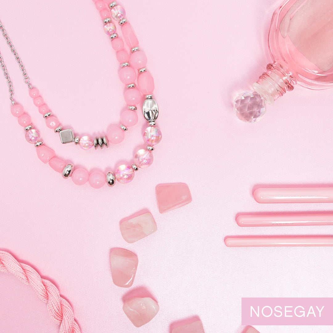 Paparazzi Mere Magic - Pink Necklace-Paparazzi Jewelry Images