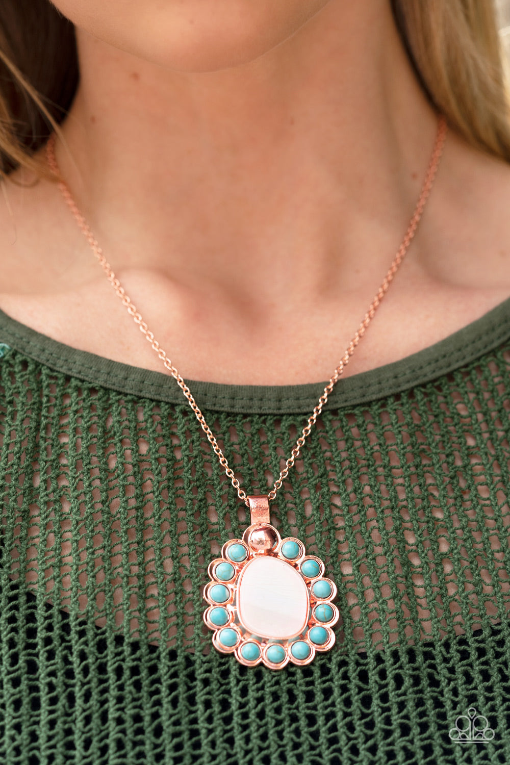 Paparazzi Sahara Sea - Copper Necklace - Pusher P
