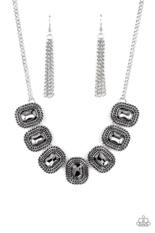 Paparazzi Iced Iron - Silver Necklace - Pusher P