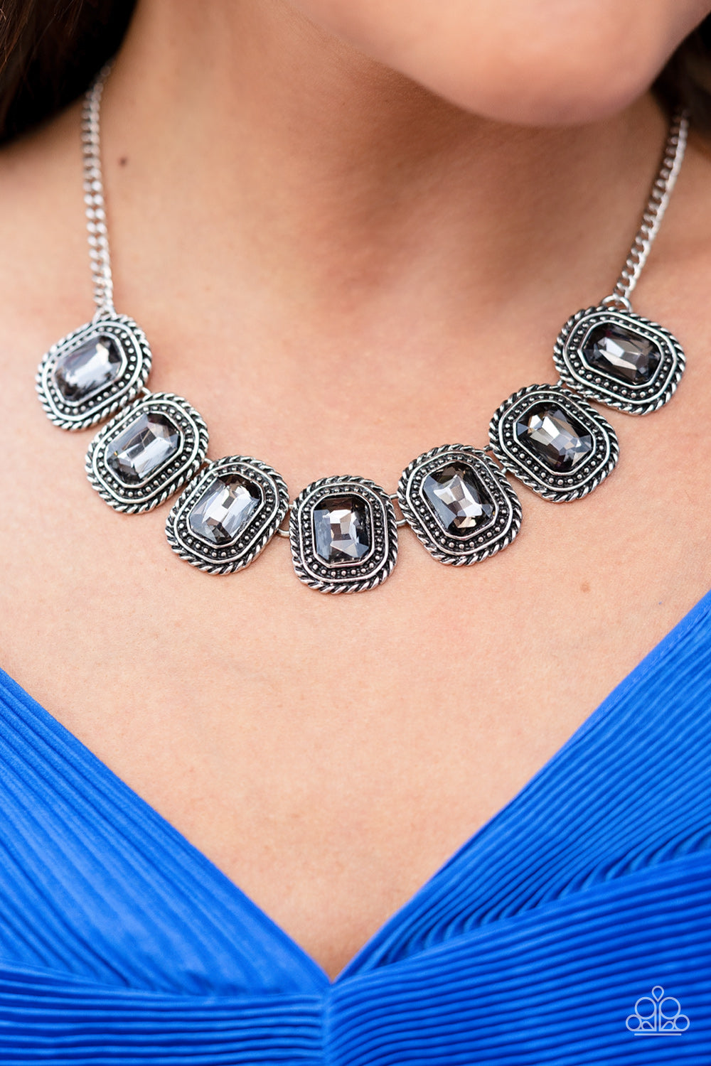 Paparazzi Iced Iron - Silver Necklace - Pusher P