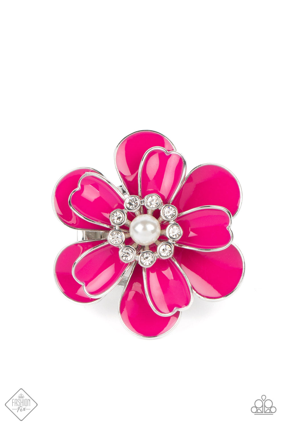 Paparazzi Budding Bliss - Pink Ring -September 2022 Glimpse of Malibu Fashion Fix - Pusher P