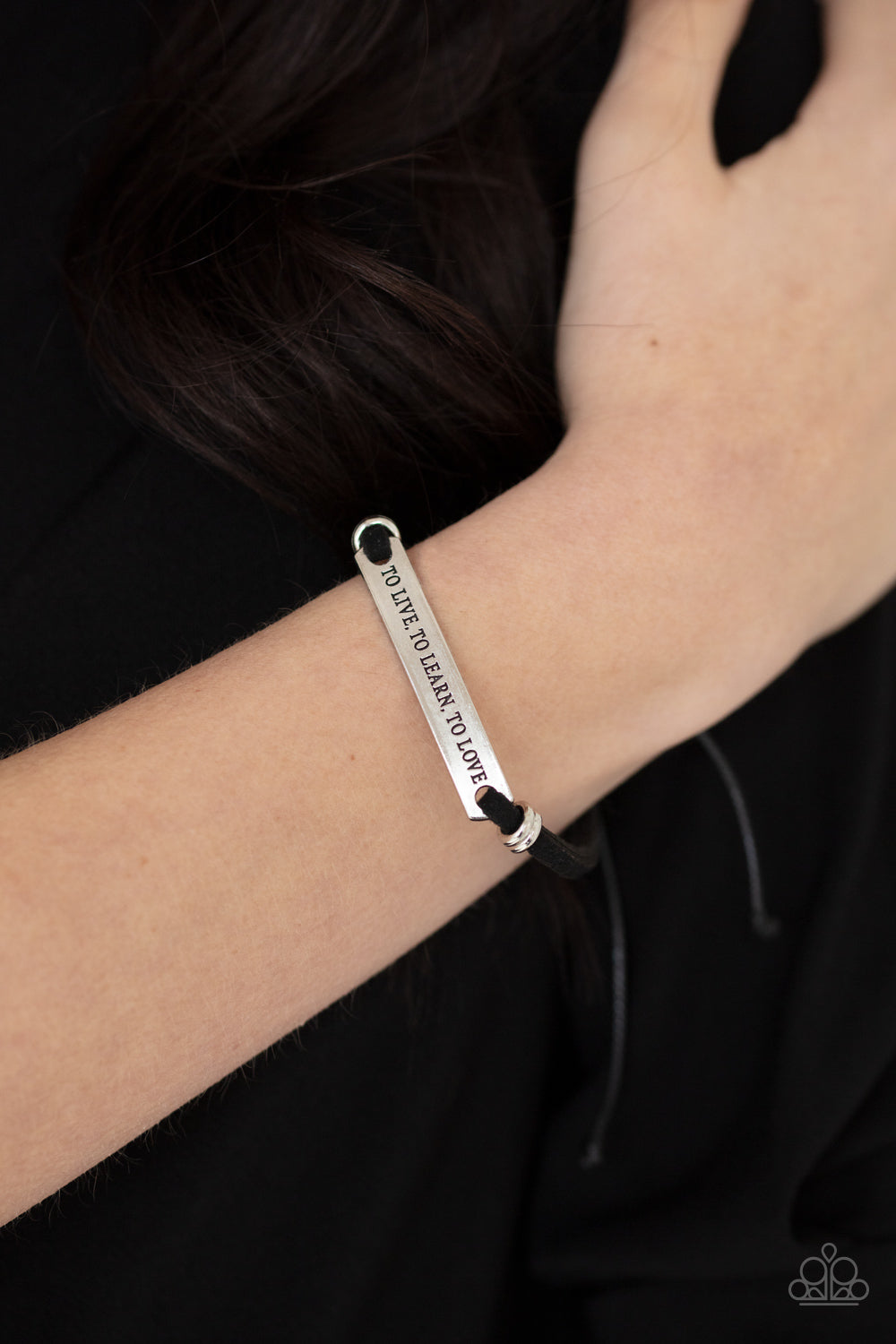 Paparazzi To Live, To Learn, To Love - Black Bracelet - Pusher P