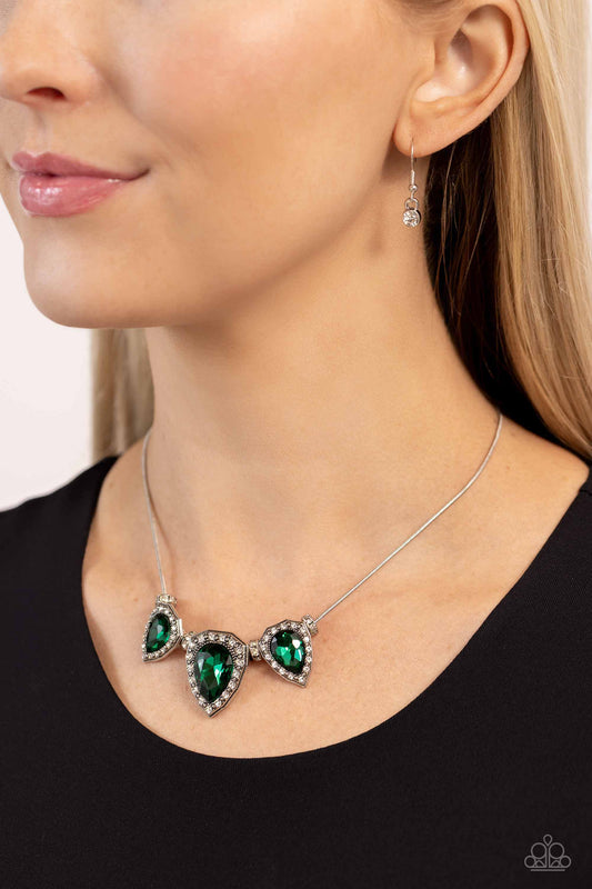 Majestic Met Ball - Green Necklace