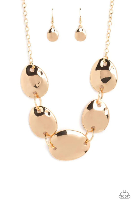 Paparazzi That RING You Do - Gold Necklace Paparazzi jewelry image