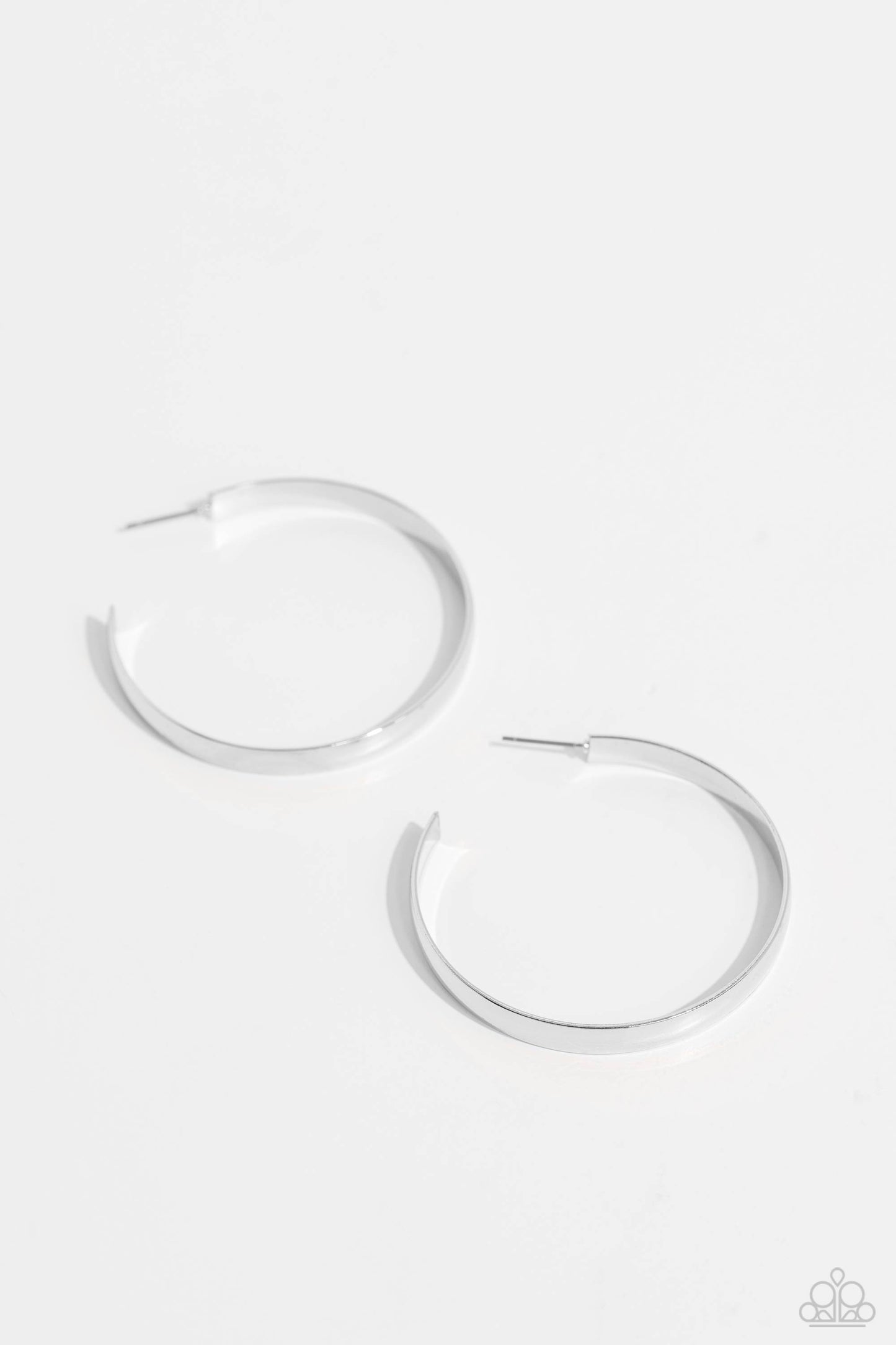 Sleek Symmetry - Silver Earring