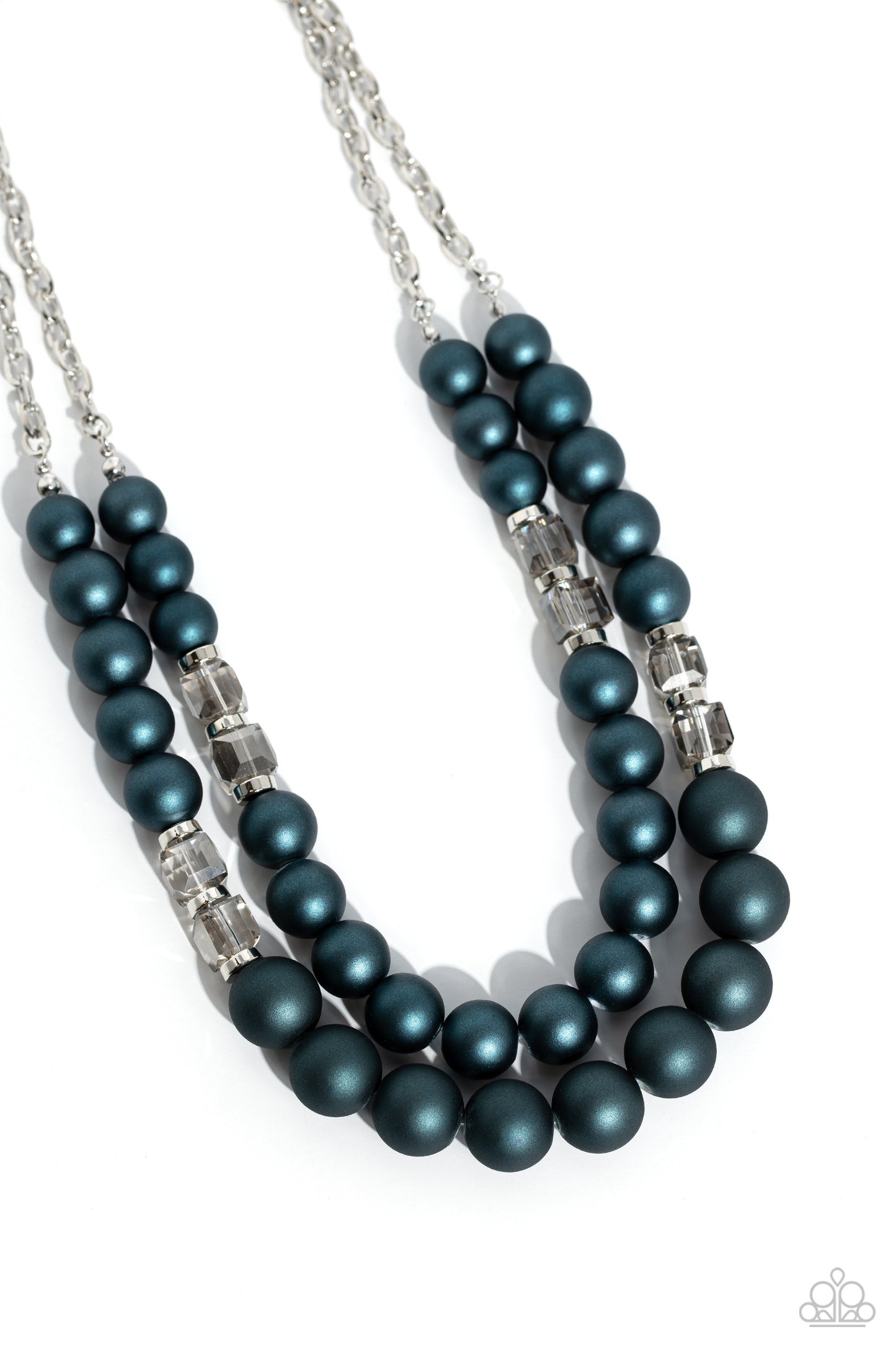 Shopaholic Season Necklace & Shopaholic Showdown Bracelet - Blue 2 Piece Set