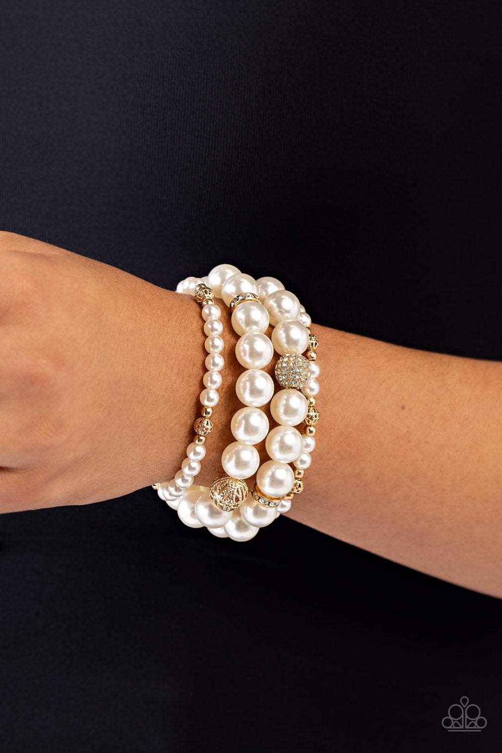 Vastly Vintage - Gold Pearl Bracelet
