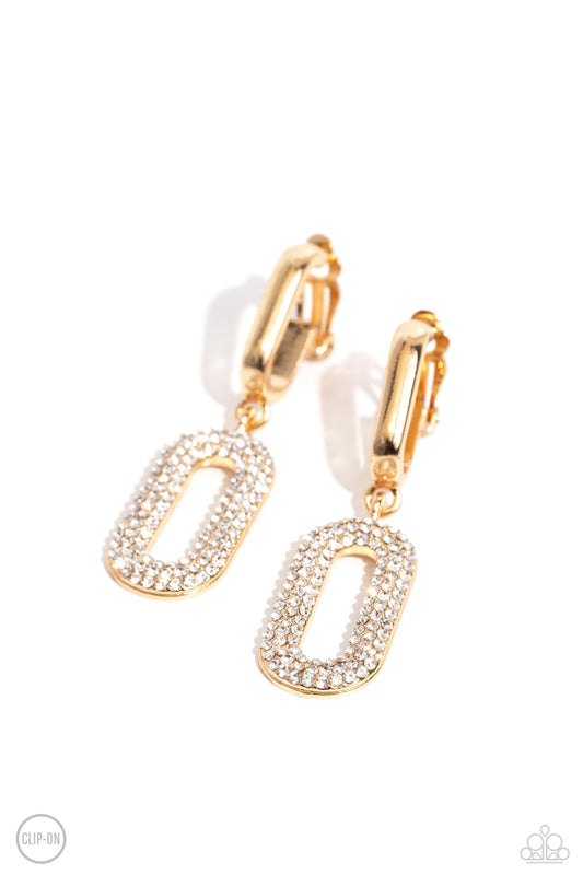 Linked Luxury - Gold Earrings
