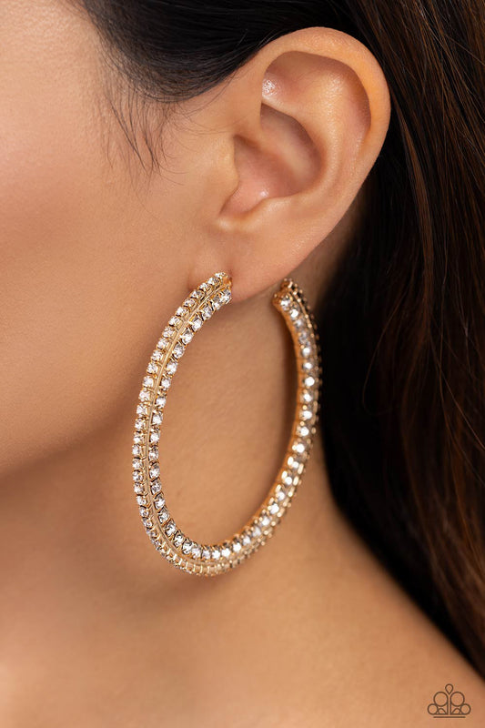 Scintillating Sass Earrings - Gold | Paparazzi Accessories