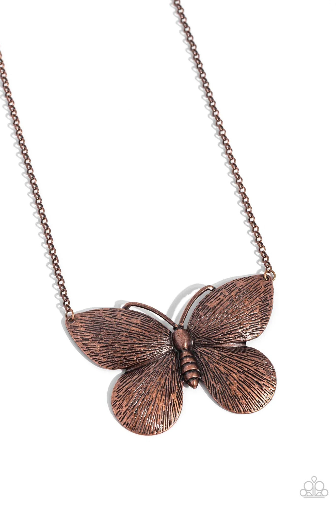 DRAWN to the Wind - Brass Necklace