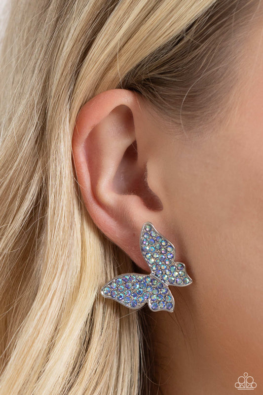 2 Piece Jewelry Set- High Life - Blue Earrings and High Time Blue Ring
