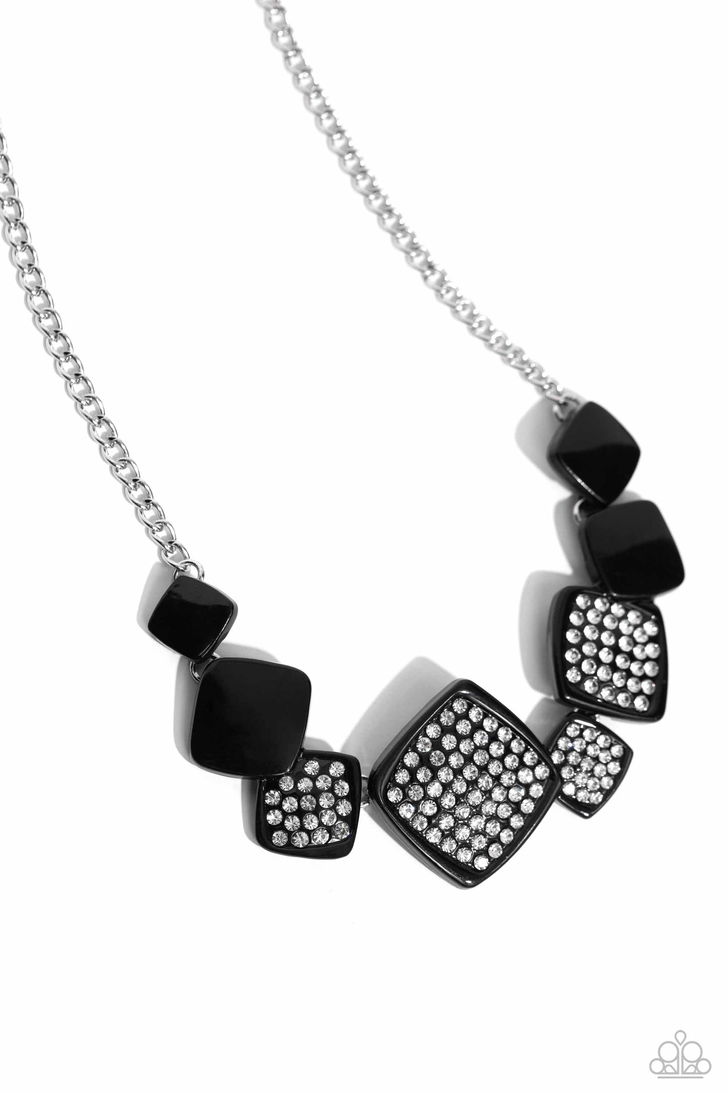 Twinkling Tables - Black Necklace