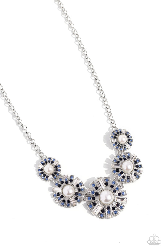2 Piece Set -Gatsby Gallery - Blue Necklace & Gifted Gatsby Blue Bracelet