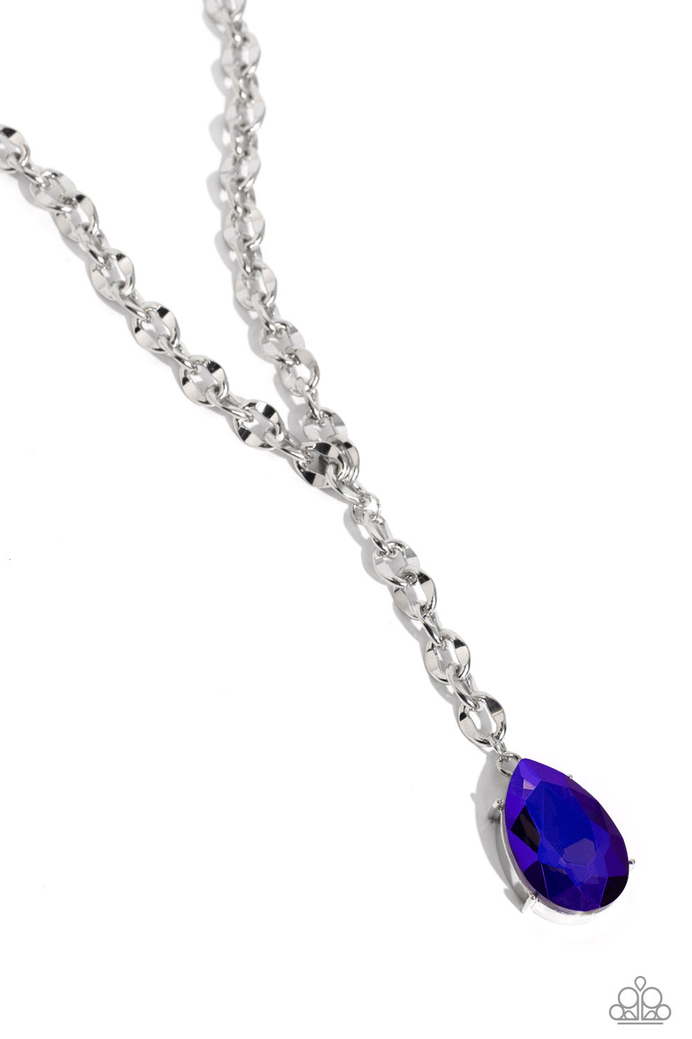 Benevolent Bling - Purple Pendant Necklace - Silver Life of the Party | Paparazzi Accessories