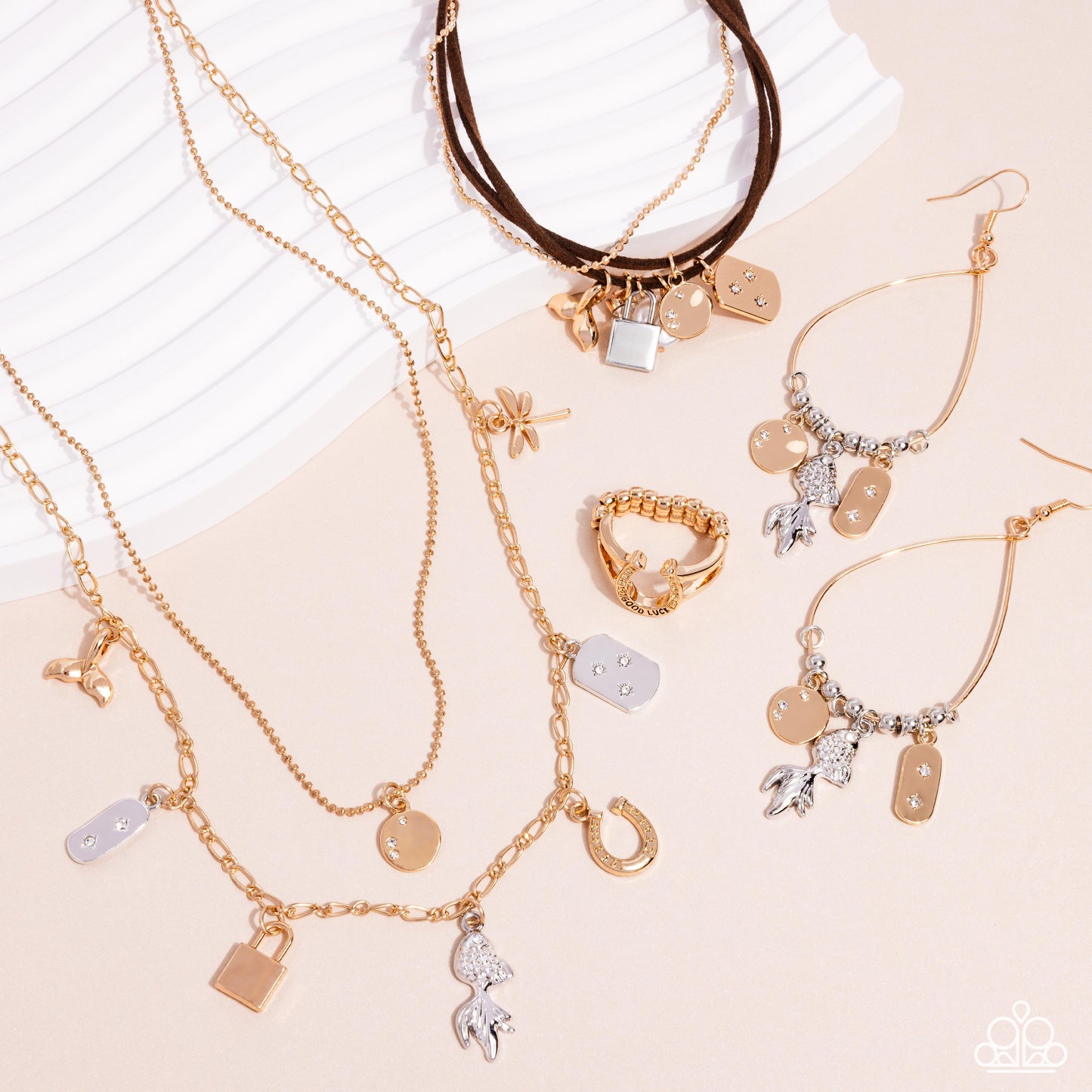 Sunset Sightings - Complete Trend Blend - July 2024 Earrings - Gold | Paparazzi Accessories