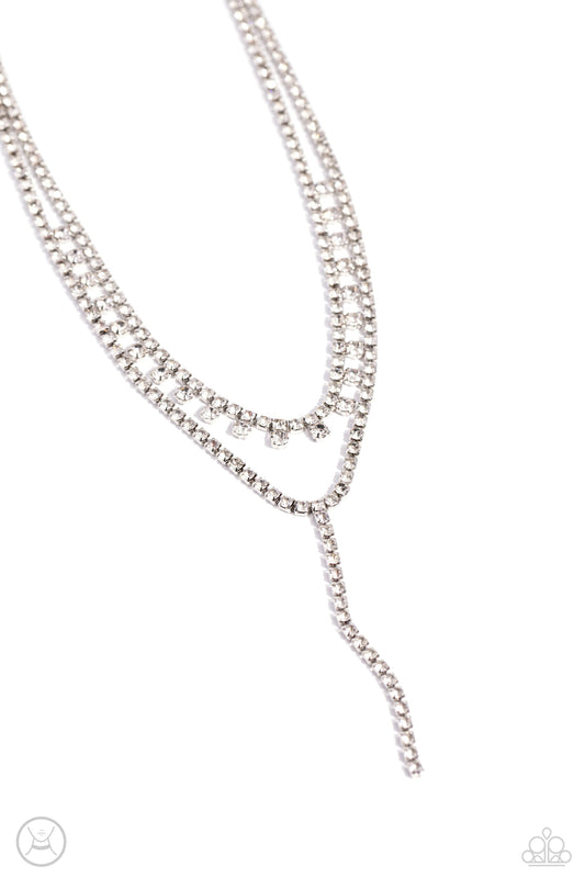 Champagne Night - White Necklace