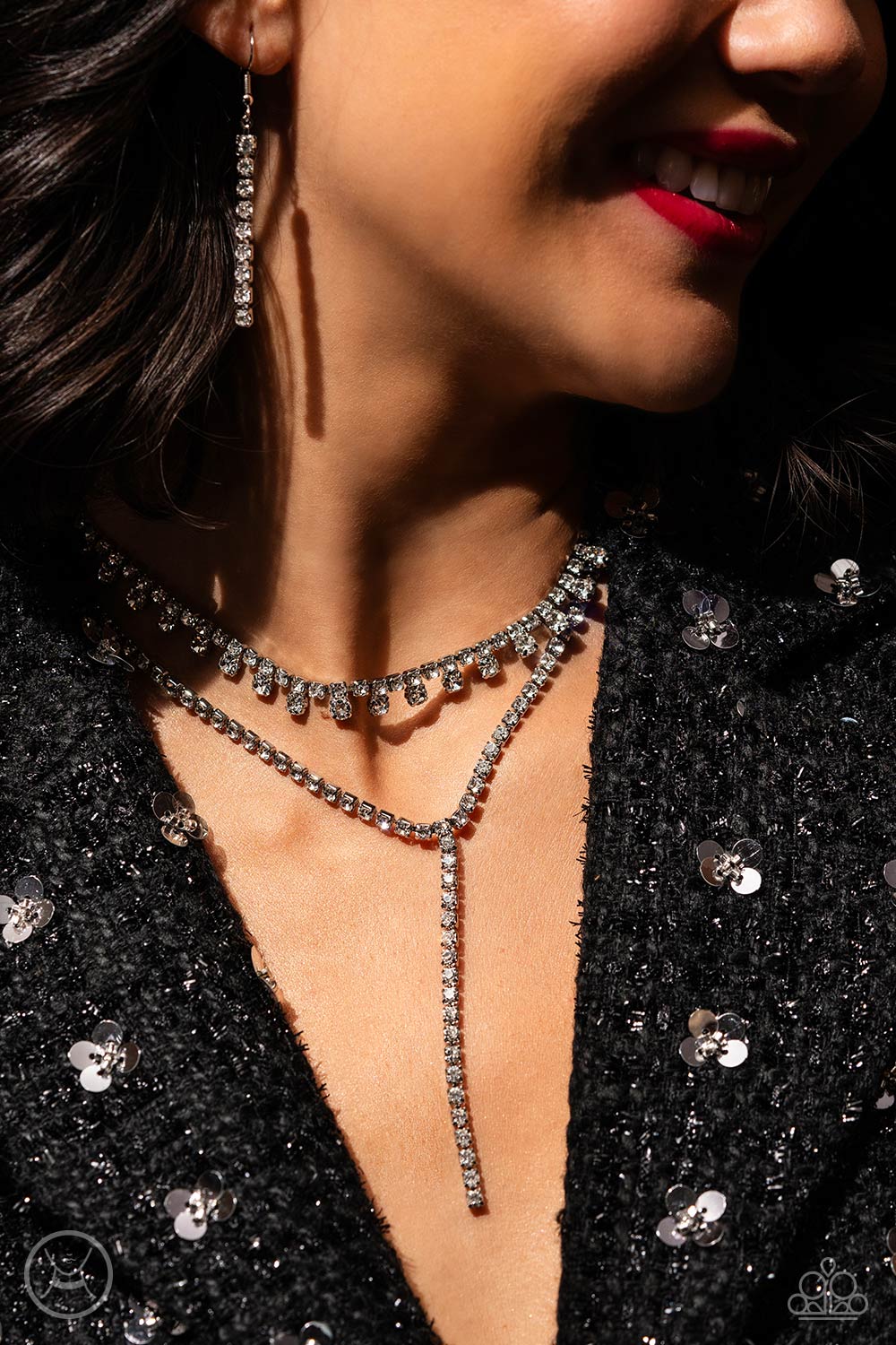 Champagne Night - White Necklace