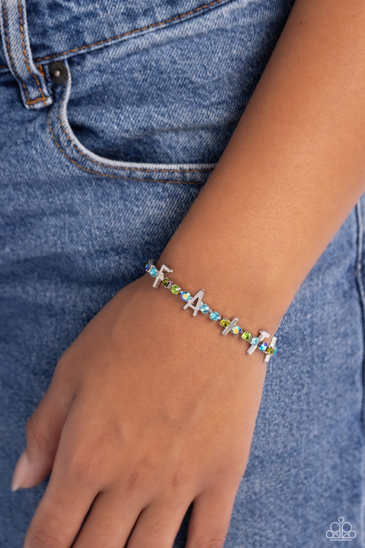In Good Faith - Multi Bracelet - Blue | Paparazzi Accessories
