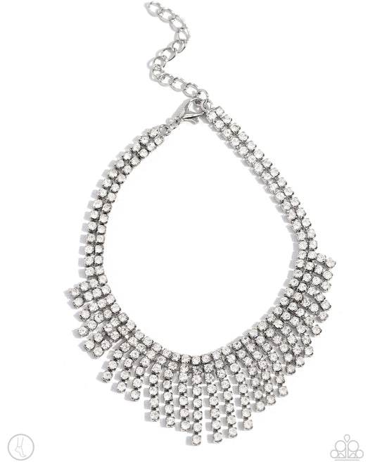 Curtain Confidence - White Anklet
