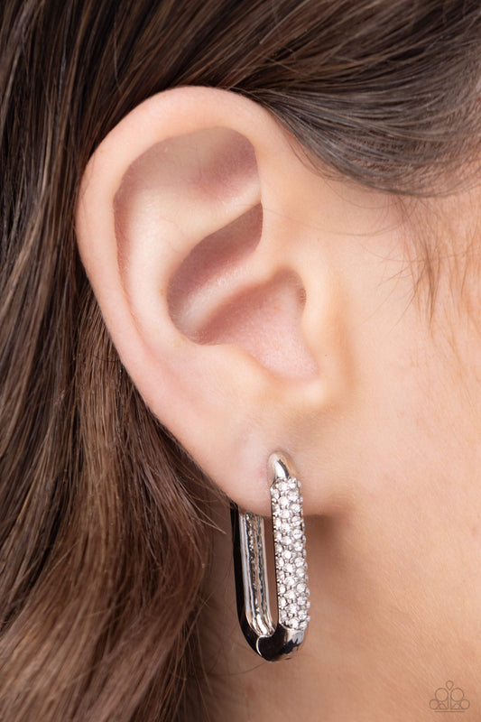 Generating Glitter - White Earrings