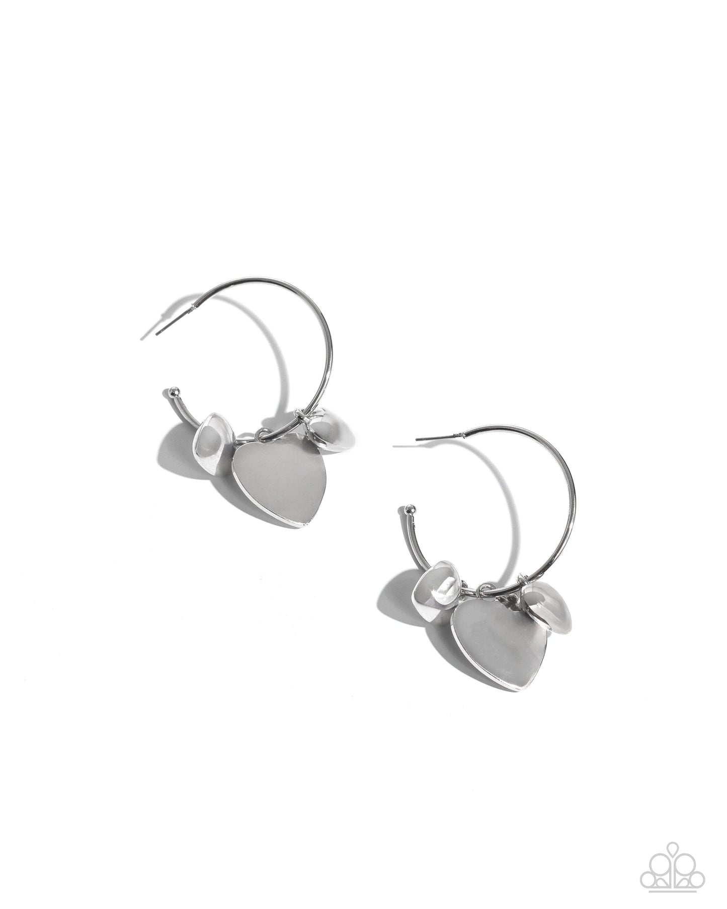 Casually Crushing - Silver Earrings