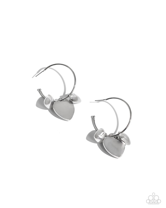 Casually Crushing - Silver Earrings