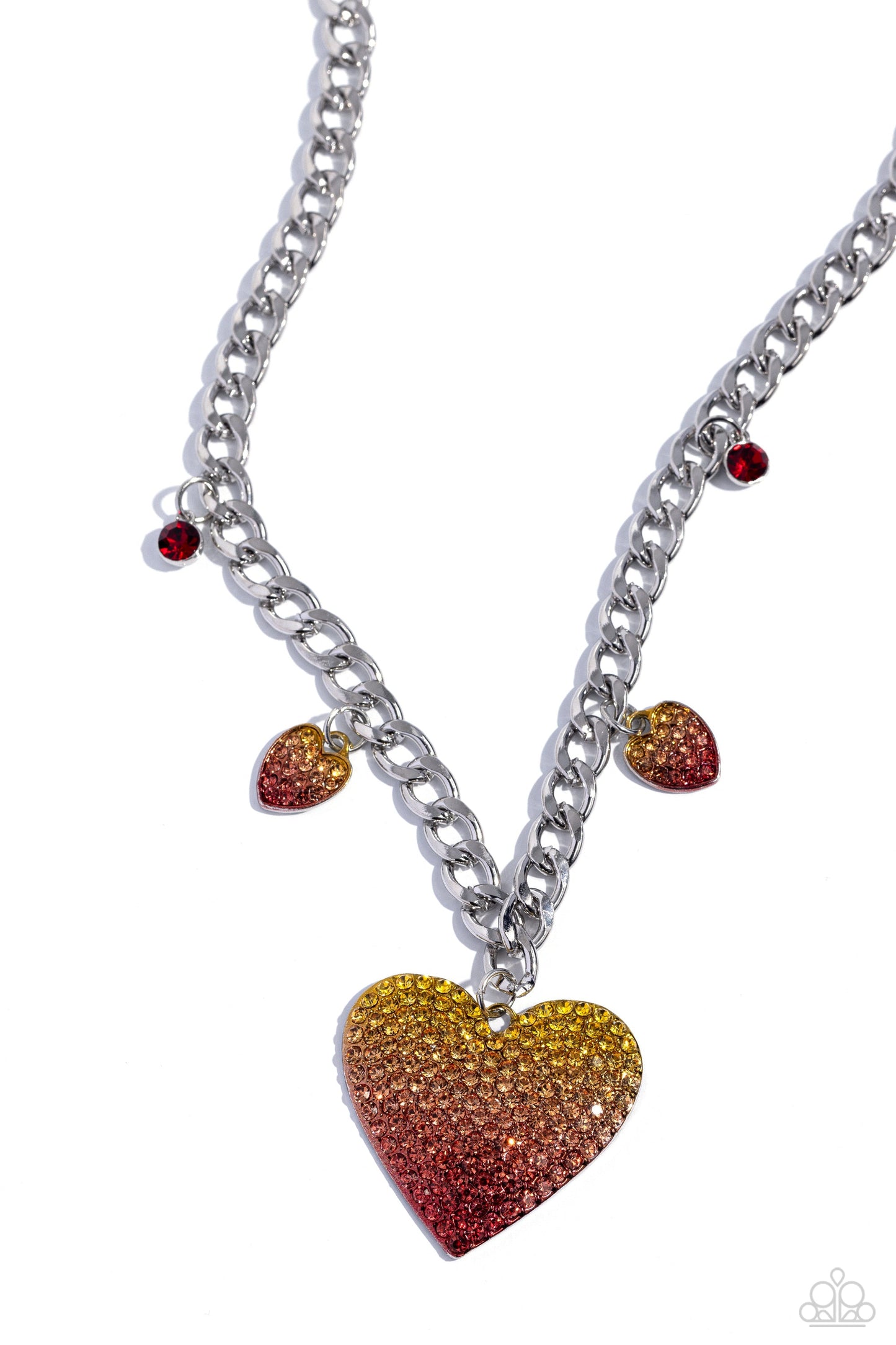 For the Most HEART Necklace - Yellow | Paparazzi Accessories