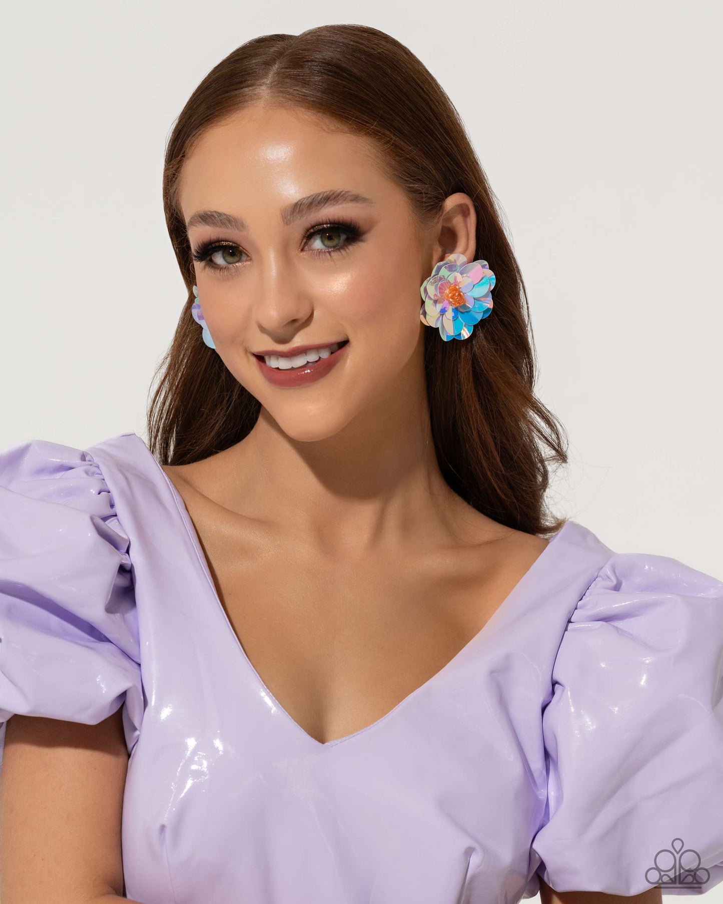 Floating Florals - Multi Earrings - Blue Life of the Party | Paparazzi Accessories
