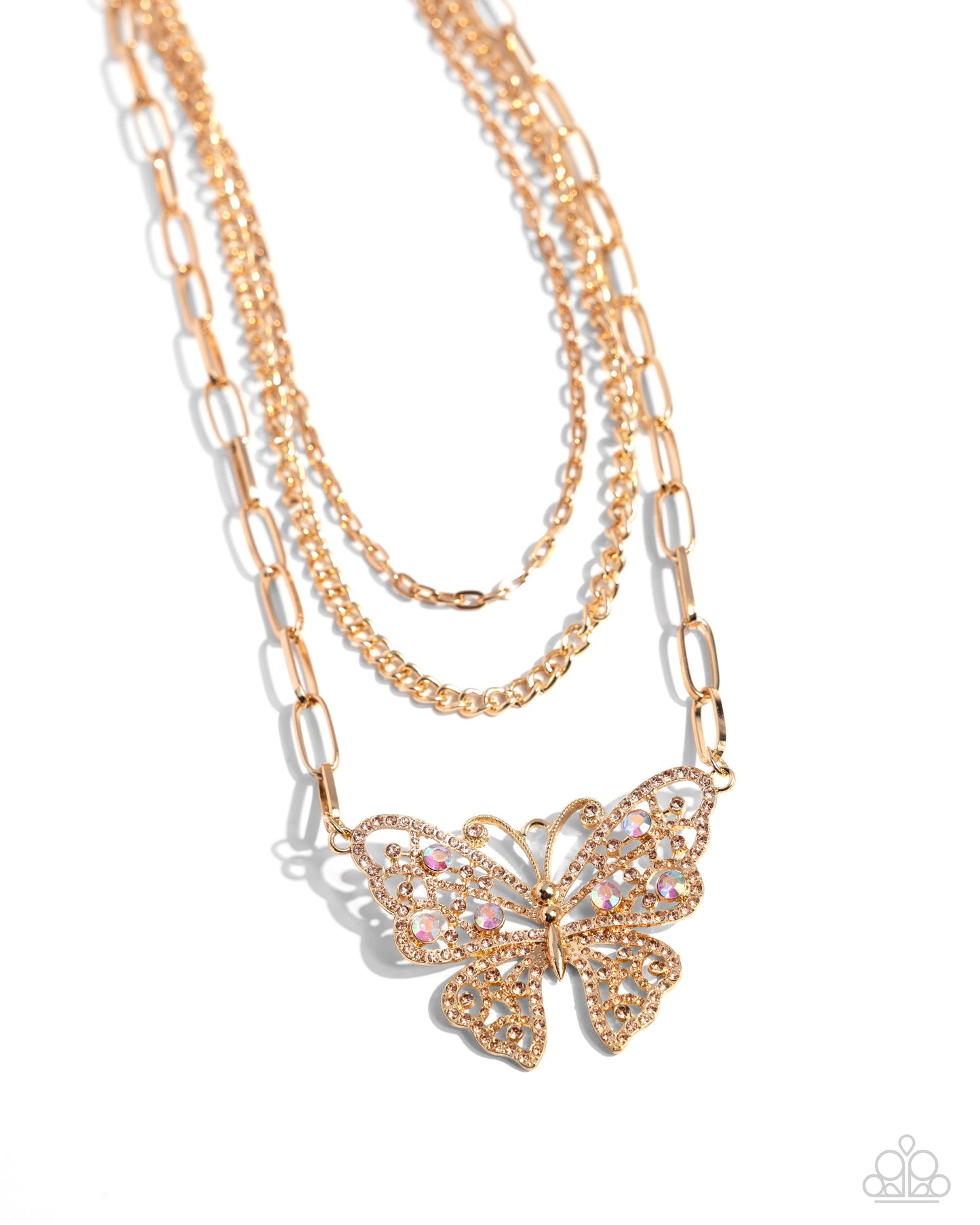 Winged Wonder Necklace - Gold | Paparazzi Accessories