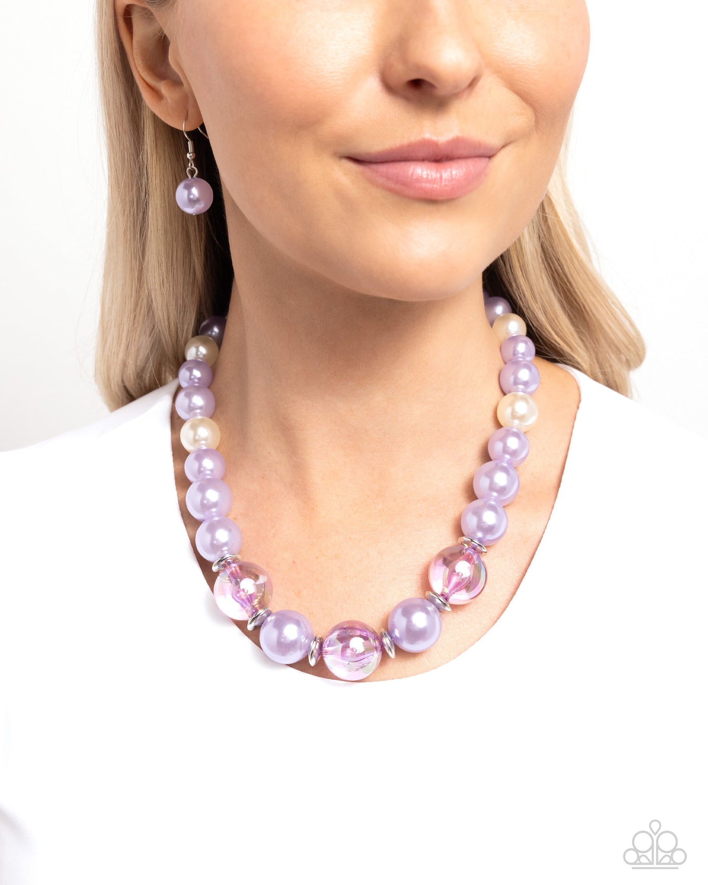 Just Another PEARL - Purple Pearl Necklace