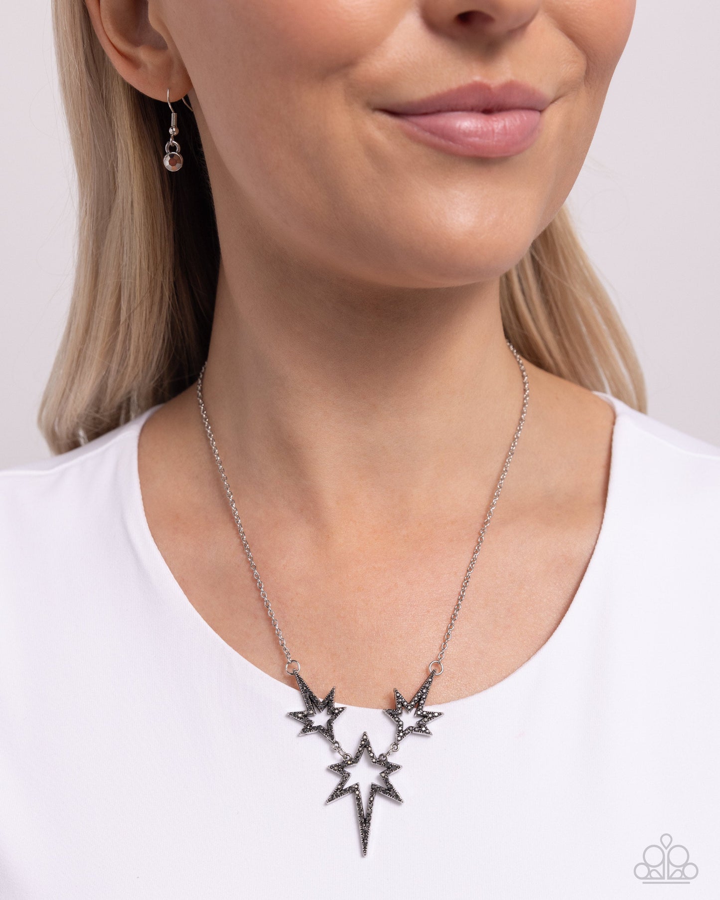 Explosive Exhibit - Silver Necklace