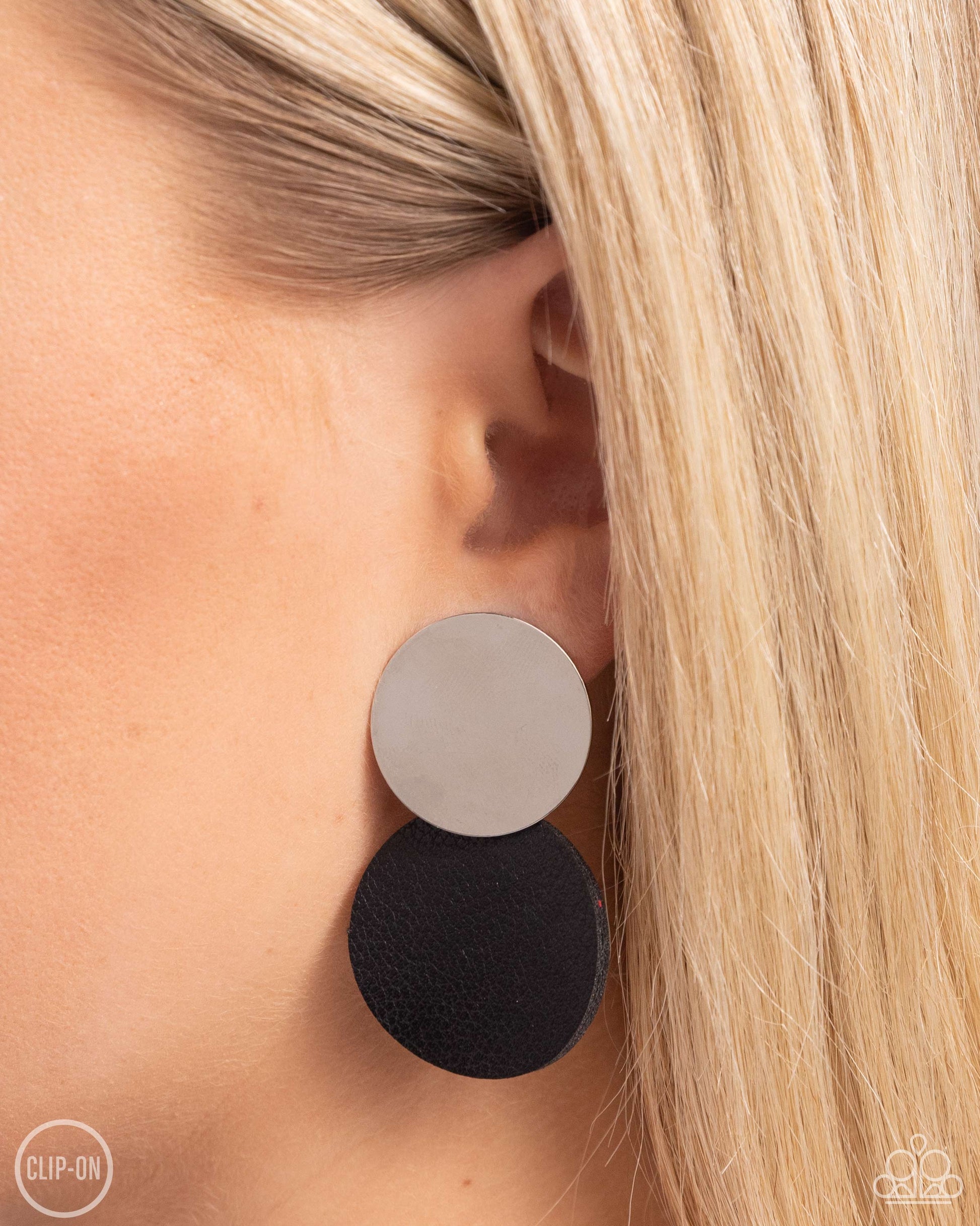 Paparazzi Leather Leader - Clip On Earring Pusher P