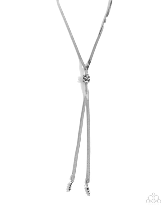 Corporate Cascade - Silver Necklace