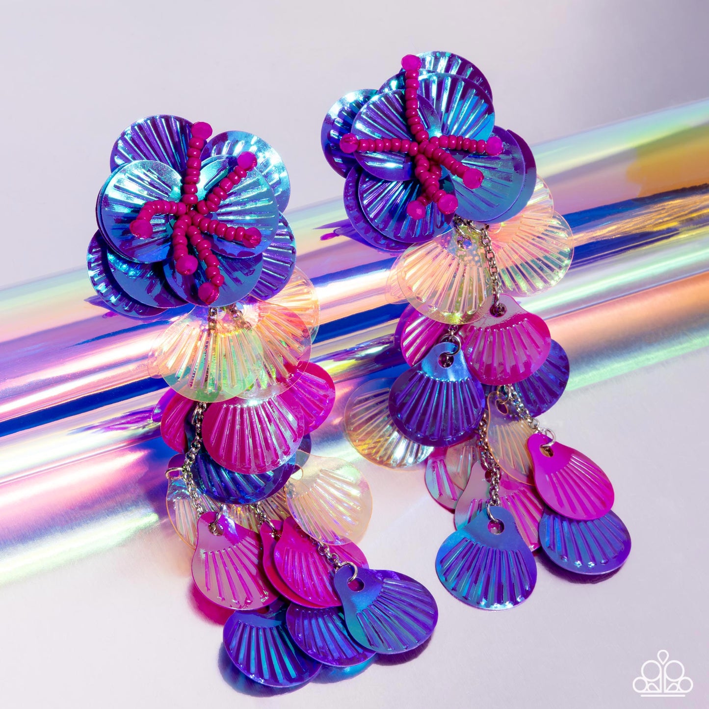 Under the Waves - Purple Earrings July 2024 Life of the Party