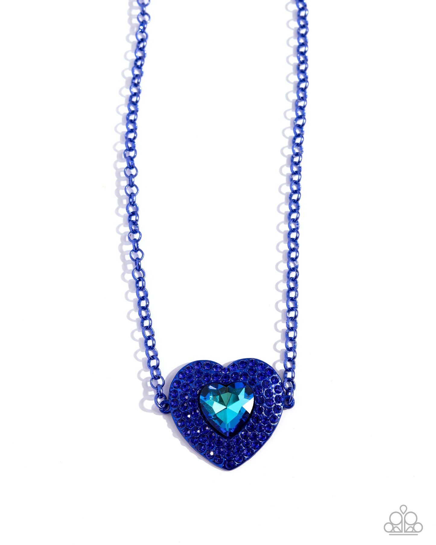 Locket Leisure - Blue Heart Necklace