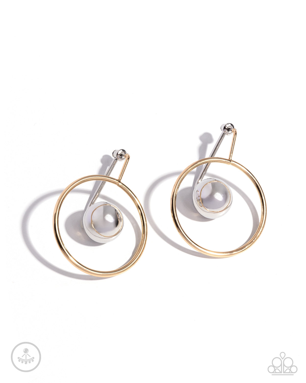 Boldly Balanced - Multi Earrings - Gold | Paparazzi Accessories
