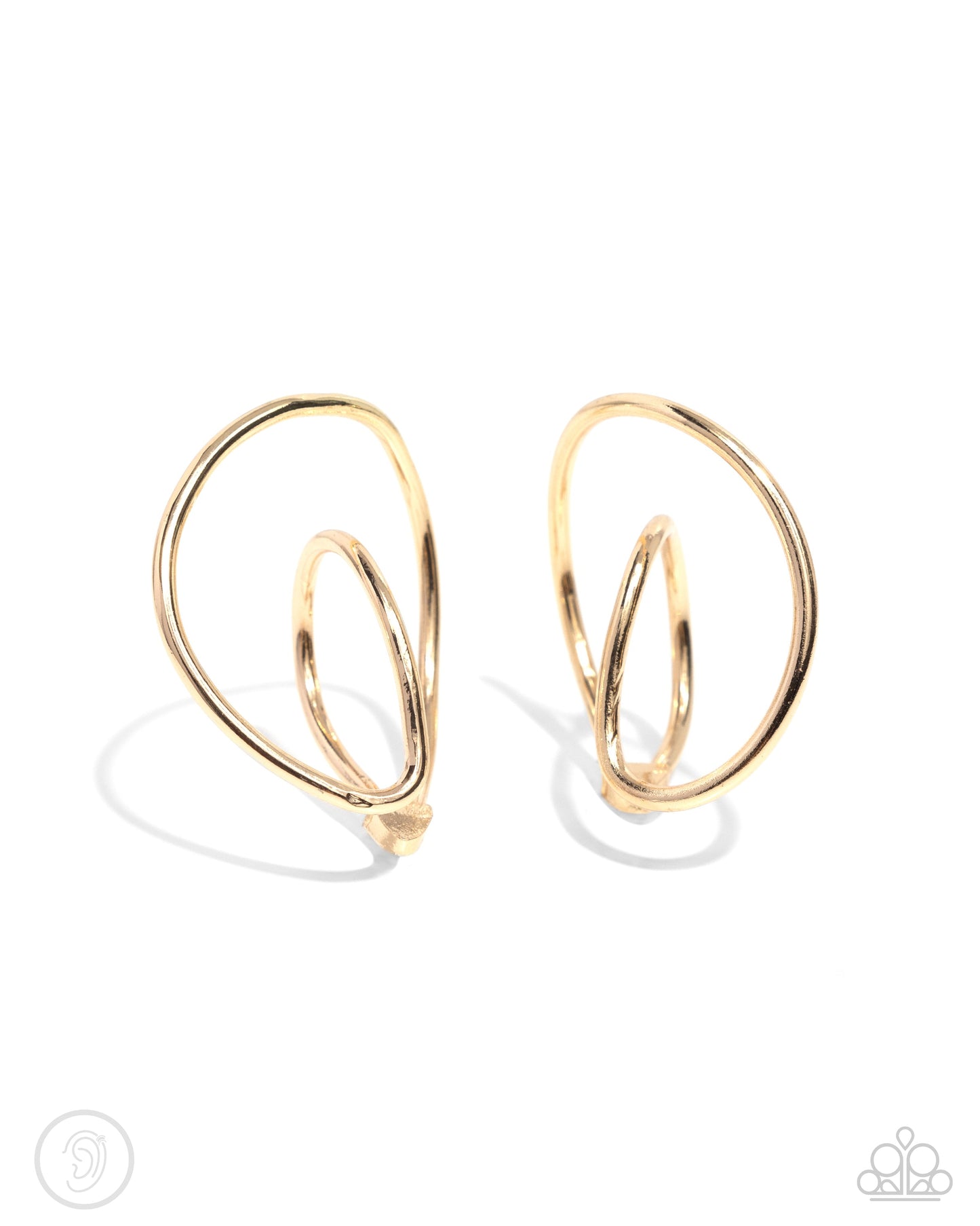 Wraparound Whimsy - Gold Earring
