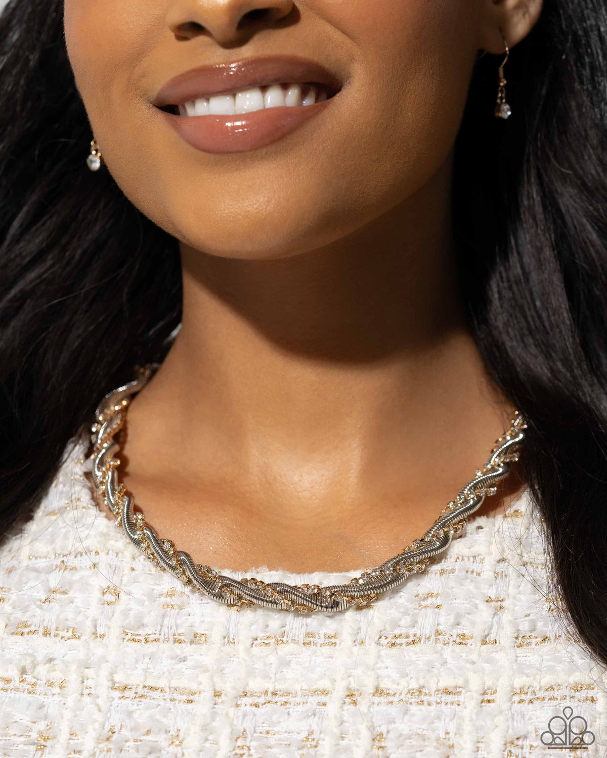 Candid Coils - Multi Necklace and Coiled Champion - Multi Bracelet Set - Gold | Paparazzi Accessories