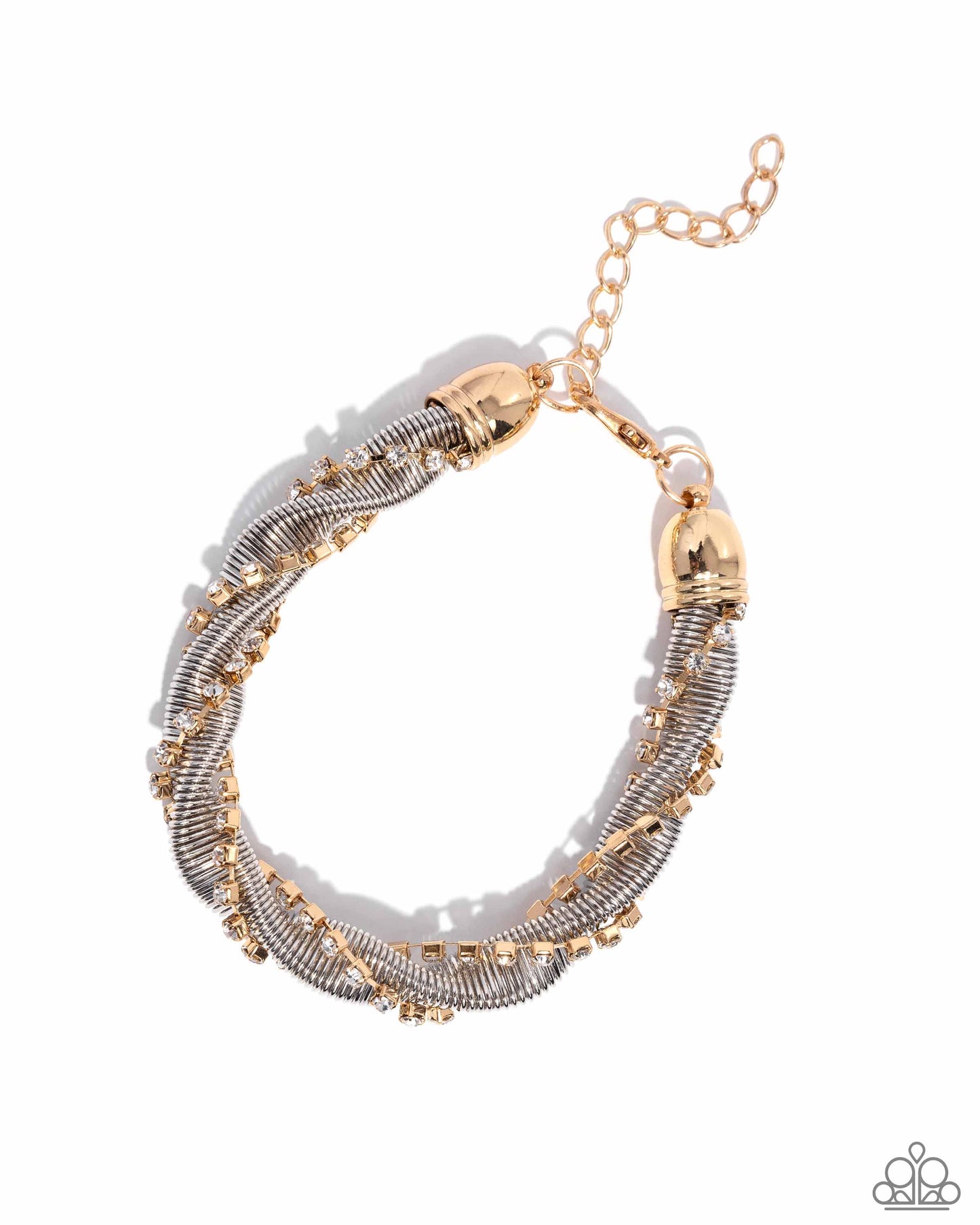 Candid Coils - Multi Necklace and Coiled Champion - Multi Bracelet Set