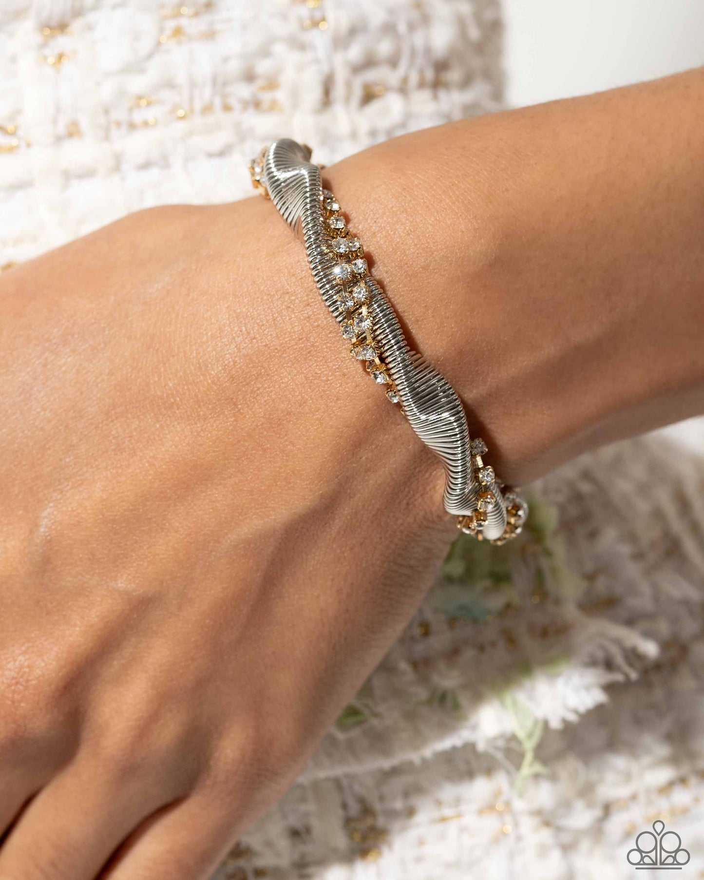 Candid Coils - Multi Necklace and Coiled Champion - Multi Bracelet Set