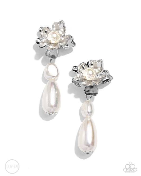 Esteemed Elite - White Earrings