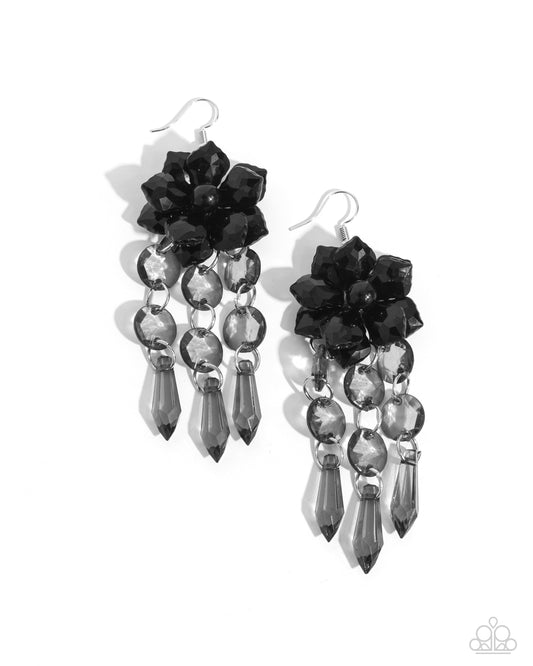 Paparazzi Hawaiian Hallmark - Black Dangle Earrings