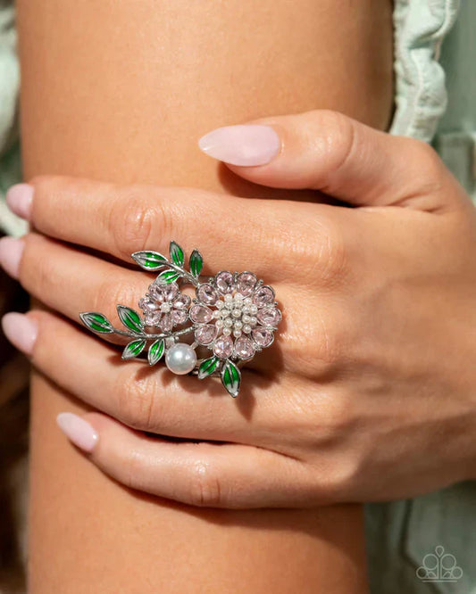 Budding Bling - Pink Ring -August 2024 Life of the Party