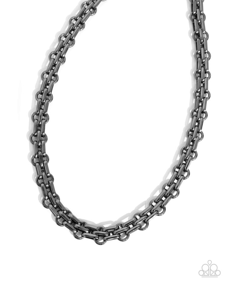 Paparazzi Necklace ~ Immaculate Industry - Black | Paparazzi Accessories