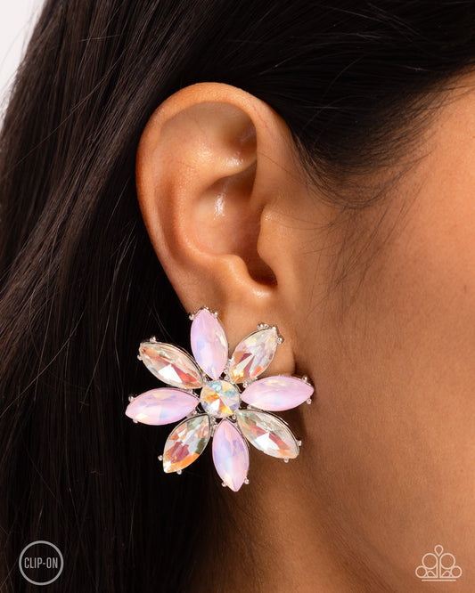 Maiden Makeover - Pink Clip On Earrings