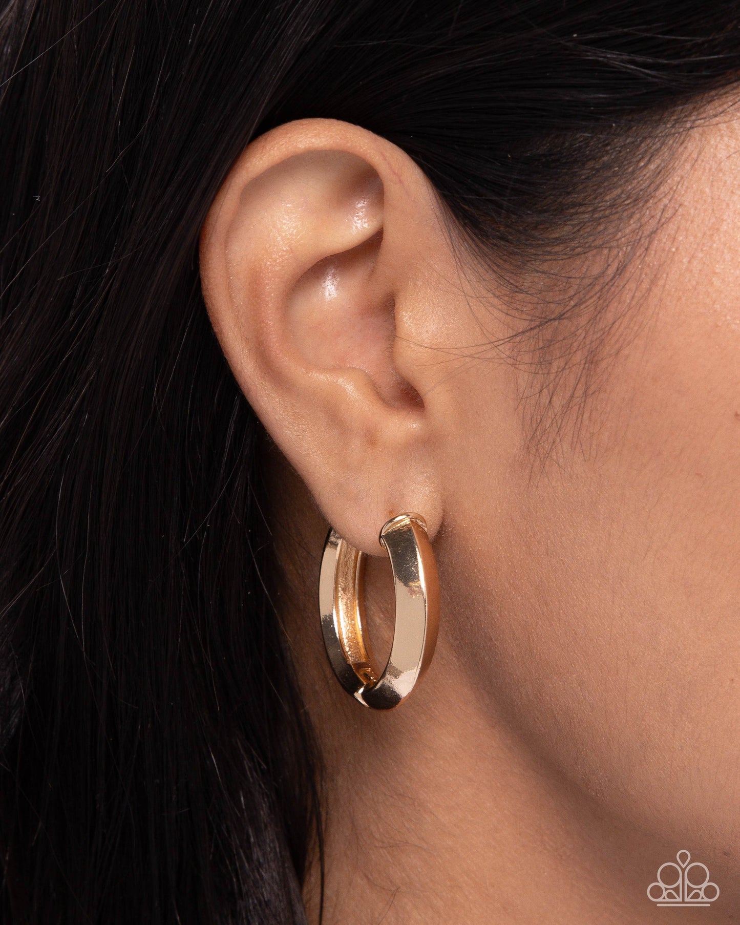 Hinged Homage - Gold Earrings