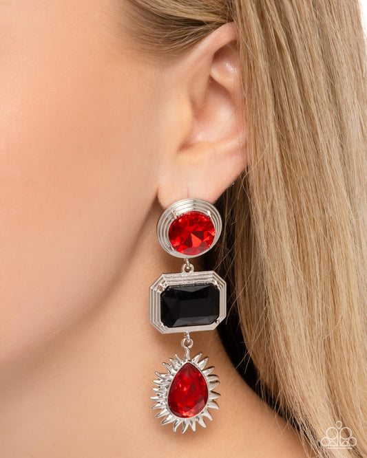 Entertaining the Thought - Red Earrings