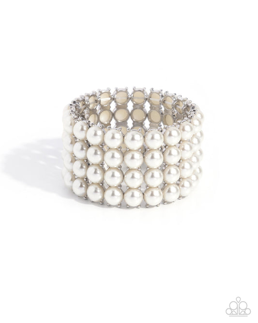 Ombré Overture - White Pearl Bracelet