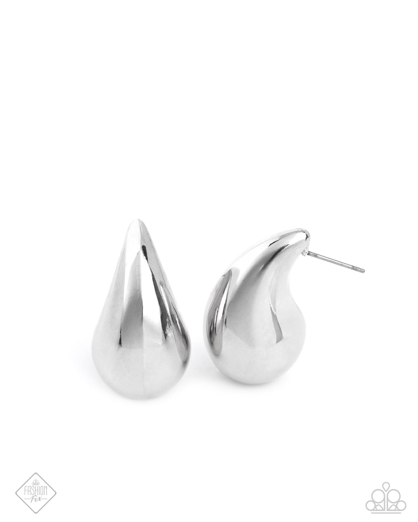 Raindrop Reveal - Silver Earrings | Paparazzi Accessories